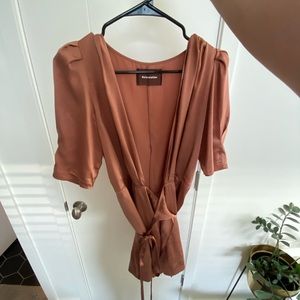 Reformation silk wrap dress - xl but fits like a medium